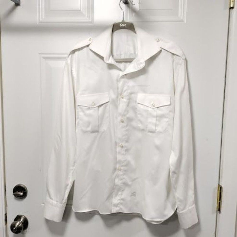 No Brand Double-Pocket Military-Style Shirt M